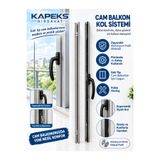 kapeks hırdavat-çelik kapı Cam Balkon Kollu Sistem Max Ölçü 150 Cm Yeni Nesil Cam balkon Kollu Kilit 8 mm İçin – Sürgülü Cam Balkon Kilidi İstediğiniz Ölçüde