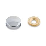 Kapeks Vida Kapağı Zamak Krom Kaplı 15 mm 10'lu