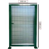 Kapı 100 cm x 100 cm 40 x 40 1,5 mm Kutu Profilden Yapılmış Içe Sağ Açılır Yaya Kapısı - 100CM X100CM