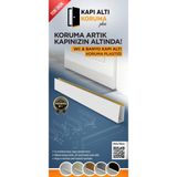 Kapı Altı Koruma Plus Banyo & Tuvalet Kapı Altı Su Koruyucu – Ahşap Kapılar İçin – U Tipi – Beyaz - 1 Adet