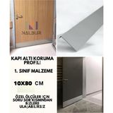 Kapı Altı Koruması Tekmelik Alüminyum Gri Renk 10X2 L 80CM 2 Adet