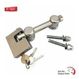 Kapı Emniyet Kilit Aparatı Milli + Yassı Asma Kilit 70 Mm (2 Li Set)