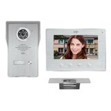 Kapı İnterkomu Wifi Video 7 İnç İç Mekan Monitörü, Kameralı Ve Kapı Açıcılı 4 Kablolu Dış Ünite