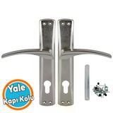 Kapı Kolu Nikel İnox Dış Kapı Kolu Yale Aynalı Sağa Sola Uygun Ön Arka Dış Kapısı 1 Takım