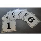 Kapı Numarası 10X12 cm Metalik Gümüş Gri Üzeri Siyah Baskı Kendinden Yapışkanlı No:1 Den 6’ya