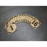 Kapı Numarası 6X6 Cm Yapışkanlı No 1'Den 16 E