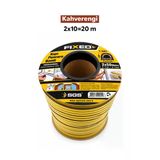 Kapı Pencere Bandı Kahverengi (2X10=20 Metre) Rüzgar Soğuk Kesme İzolasyon Fitili Yapışkanlı Kauçuk
