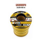 Kapı Pencere Bandı Kahverengi (2X25=50 Metre) Rüzgar Soğuk Kesme İzolasyon Fitili Yapışkanlı Kauçuk