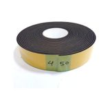 Kapı Pencere Bandı Yapışkan Kapı Pencere Süngeri Epdm-4Mmx50Mm-Siyah-10 Metre
