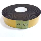 Kapı Pencere Izolasyon Bandı Yapışkan Sünger 4 mm Kalınlık 50 mm Genişlik 10 Metre Uzunluk/epdm-4 * 50 - Çok Renkli - Standart