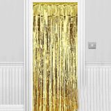 Kapı Perdesi Parlak Folyo (Işıltılı Duvar, Gold, 90x200 cm)