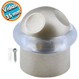 Kapi Stoperi Kapi Alti Durdurucu Tutucu Tamponu Silikonlu Contali Stopu Vidali Saten 35 Mm