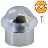 Kapı Stoperi Kapı Durdurucu Tutucu Tamponu Silikonlu Contalı Stopu Vidalı Mat Krom 35 Mm