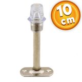 Kapı Stoperi Tamponu 10 cm Krom Metal Vidalı Kapı Stopu Silikonlu