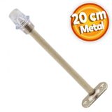 Kapı Stoperi Tamponu 20 Cm Krom Metal Vidalı Kapı Stopu Silikonlu