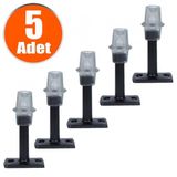 Kapı Stoperi Tamponu Durdurucu Tutucu Mat Siyah 8 Cm Metal Kapı Stopu Silikonlu ( 5 Adet)