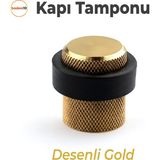 Kapı Stoperi Tamponu Gold Altın Vidalı Metal Tutacağı Tutucu Altı Kolu Pencere Stopu Takozu Sürgülü - 1