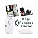 Kapı Ve Pencere Manyetik Alarm 90Db Yüksek Sesli Güvenlik Uyarı Cihazı Pilli Kolay Montajlı Hırsız Alarm Sensörü Ev Ofis Balkon