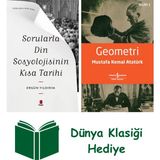 Kapı Yayınları Sorularla Din Sosyolojisinin Kısa Tarihi + Geometri + Dünya Klasiği Hediye - Hayır