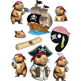 Kapibara Sticker Telefon Laptop Notebook Tablet Defter Matara Stiker Etiket ST1705