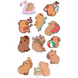 Kapibara Sticker Telefon Laptop Notebook Tablet Defter Matara Stiker Etiket ST1730