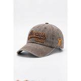 Kapin Always Eskitme Nakışlı Cap Baseball Şapka - Kahverengi
