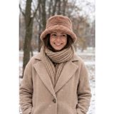 Kapin Camel Peluş Bucket Kova Şapka