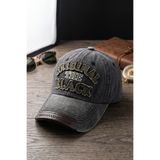 Kapin Orginal the Black Nakışlı Yıkamalı Eskitme Cap Baseball Şapka - Siyah Yeşil