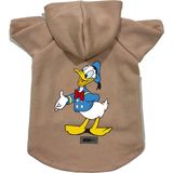 Kapişonlu Polar Sweatshirt Köpek ve Kedi Kıyafeti & Elbisesi - Bej Donald - XL