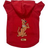 Kapişonlu Polar Sweatshirt Köpek ve Kedi Kıyafeti & Elbisesi - Kırmızı Scooby Doo