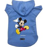 Kapişonlu Polar Sweatshirt Köpek ve Kedi Kıyafeti & Elbisesi - Mavi Yeni Mickey