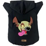 Kapişonlu Polar Sweatshirt Köpek ve Kedi Kıyafeti & Elbisesi - Siyah ED001