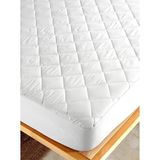 Kapitone Fitted Yatak Koruyucu Alez Tek Ve Çift Kişilik Kapitoneli Pamuklu Yatak Alezi (Beyaz, 140 x 200)