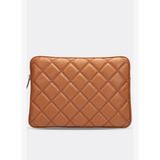 Kapitone Laptop Kılıfı 15 & 16 Inç - Taba
