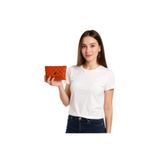 Kapitone Mini Kartlık Cüzdan – Para Kesesi, Kart Tutucu, Çıtçıtlı Model 10x7 cm Turuncu 10 cm