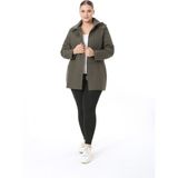 Kapitone Mont, Kaban, Içi Kürklü Kapitone Mont ,büyük Beden Mont, Su Itici Mont - Haki - 52