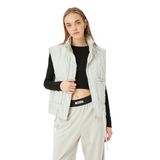Kapitone Oversize Kolsuz Kapüşonlu Yelek