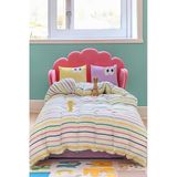 Kapitone Yatak Örtüsü Takımı Tek Kişilik 160x220 Cm Lila