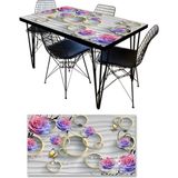 Kaplama Folyosu Mobilya Masa Kaplama Folyoları Kırmızı Gül Kalp - 41 Delft Blue