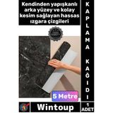 #Kaplama Su Geçirmez Mutfak Tezgah Folyo Siyah Şık Mermer Desenli Yapışkanlı Kaplama Kağıdı 5 Metre