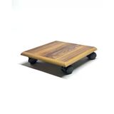 Kaplamalı Kare Ahşap Saksı Altlığı Damacana Tüp Saksı Sehpas 30X30 Cm