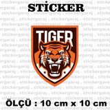 Kaplan Disli 2 Adet Sticker - Araba Motosiklet Kask Buzdolabi Cam Otomobil Atv Laptop Tablet Duvar Stickeri