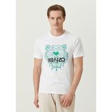 Kaplan Logo Detaylı Beyaz Erkek T-Shirt Nw - 2XL