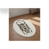 Kaplan Post Baskılı Oval Dokuma Taban Halı, 185 Yng, 80X150 Cm
