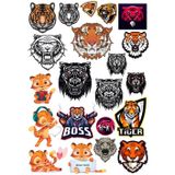Kaplan Sticker Set 11 20 Parça Telefon, Tablet, Defter, Laptop Sticker