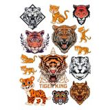 Kaplan Sticker Set -2 15 Parça Telefon, Tablet, Defter, Laptop Sticker