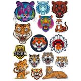 Kaplan Tiger Sticker Set-5 13 Parça Telefon, Tablet, Defter, Laptop Sticker