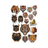 Kaplan Tiger Sticker Set-7 17 Parça Telefon, Tablet, Defter, Laptop Sticker