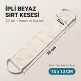 Kaplıca Hamam Kese Seti, Doğal İpek & Bitkisel Dokuma Vücut ve Uzun Sırt Kesesi, Peeling Etkili Ölü Deri ve Batık Karşıtı Banyo Kesesi (Lastikli/Lastiksiz/Sırt Kesesi)