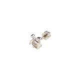 KAPLUMBAĞA GÜMÜŞ TRAGUS PIERCING - RODYUM BEYAZ